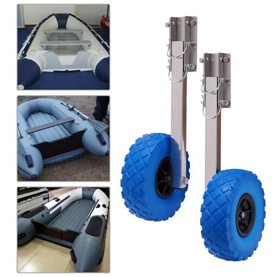TEMU Portable Inflatable Boat With - Compact, Trailer For Fishing, Bbqs & Camping | Easy Carry Design, No Power Needed, Durable Metal & Plastic Construction Image