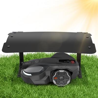 TEMU Lawn Mower Garage Robotic Lawnmower Roof Garage For Robotic Lawnmowers Garden Weatherproof Size 73x57x40cm Material Metal+plastic Image