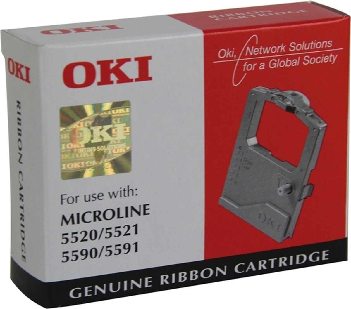 Farbband Oki ML 5520/5521/559 Nylon schwarz Packung mit 12 Stück Image