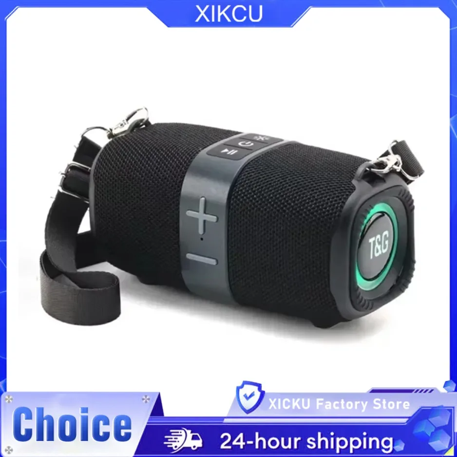  TG667 Outdoor Protable Wireless Bluetooth Lautsprecher Dual Bluetooth 5,3 Subwoofer Mit RGB Unterstützung FM TF Karte USB Disk  Image