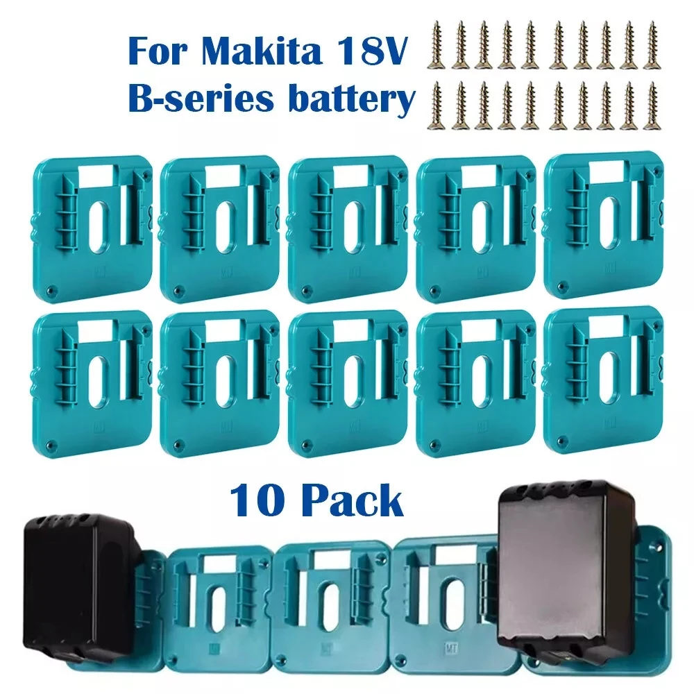 1–10 Stück Batteriehalter-Wandhalterung für 18 V Makita BL1840 BL1830, Batteriehalterung für Batteriespeicher für Lager, Fabrik, LKW Image