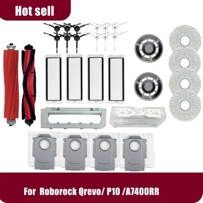 Roborock Q Revo / A7400RR Zubehör Roboterstaubsauger Reiniger Hauptseitenbürste Hepa-Filter Image