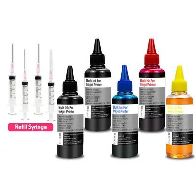Cartridge & Printer Universal Refill DYE Ink kit For Epson Canon HP Brother Inkjet deskjet CISS Cartridge Printer Ink