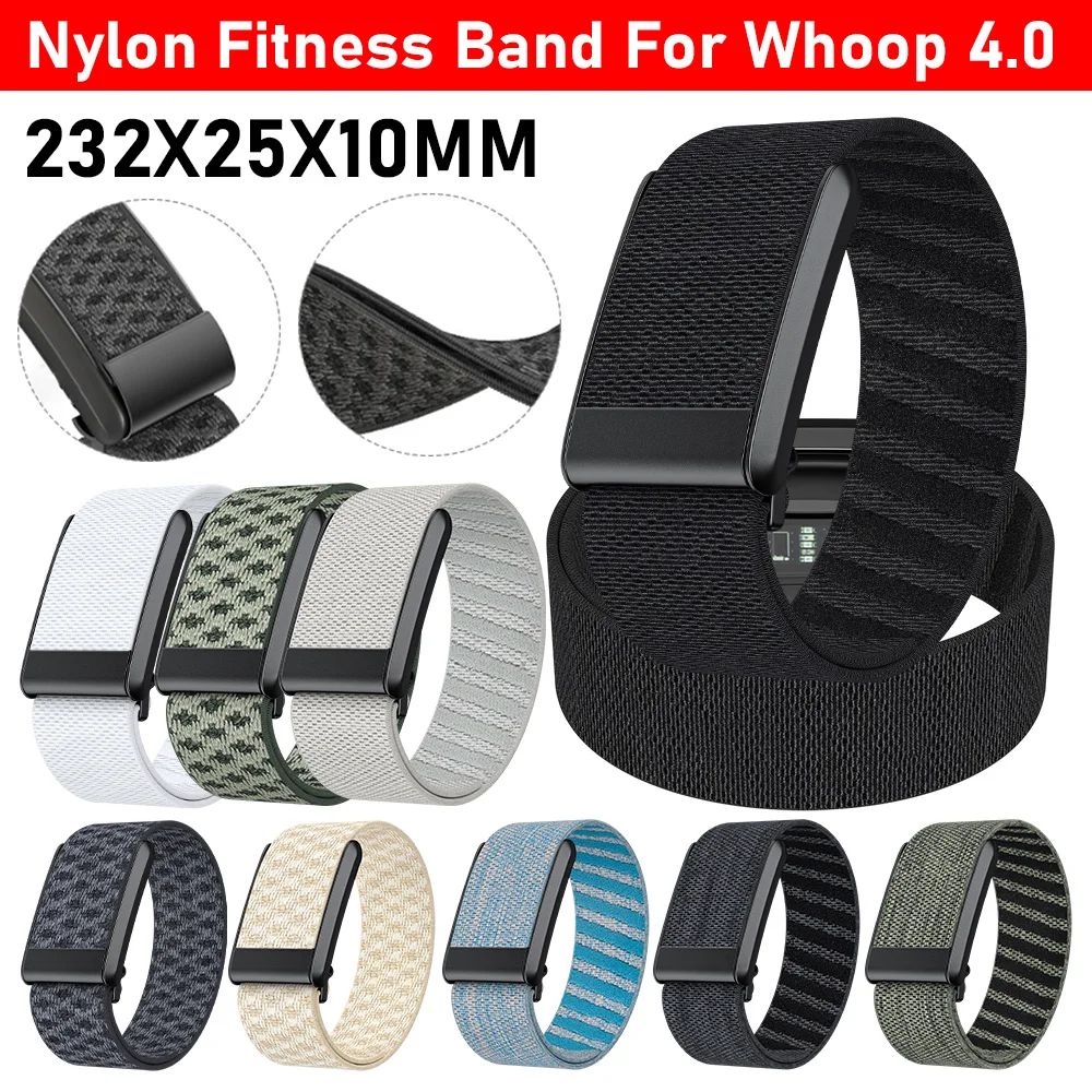 Nylon Fitness Band Austauschbare Fitness Tracking Strap Einstellbare Atmungsaktive Schutz Sport Armband Für Whoop 4,0 Frauen Männer Image