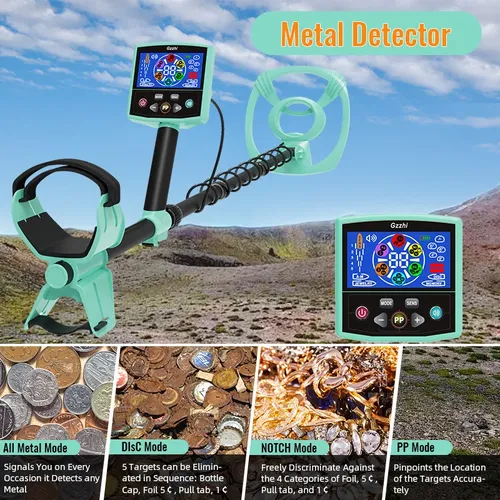 Metalldetektor, unterirdischer Tiefendetektor, verstellbarer Tracker, Metalldetektor, Schatzsucher,