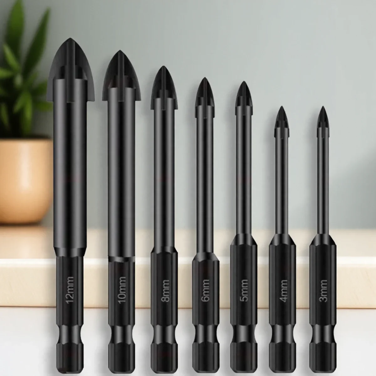 Hartmetall Glas Keramik Beton Fliesen Ziegel Kunststoff Holz Bohrer Loch Opener Harte Legierung Hohe Qualität Stonego Werkzeug Image