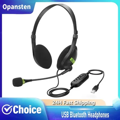 USB-Kopfhörer, Bluetooth-Headsets mit physikalischer Rauschunterdrückung, Stereo-Sound-Kopfhörer für Image