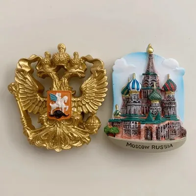 3D Russland Kühlschrankmagnete Sammlung Handwerk Geschenk Tourismus Souvenir Harz Kühlschrankmagnete Aufkleber Heimdekoration Image