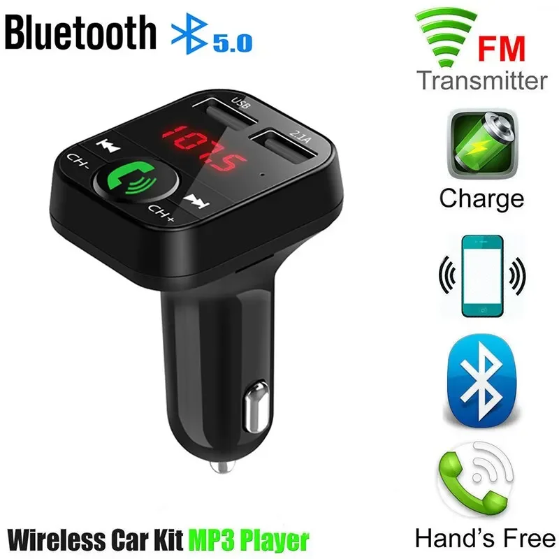 Bluetooth Auto MP3 Empfänger Player Freisprechen Anruf Fm Karte Einfügung Maschine USB Multifunktions Mit Musik USB Stick Image