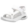 Trekkingsandale RIEKER SPORT "Byron Bay vegan", Damen, Gr. 43, weiß, Lederimitat, Textil, casual, Schuhe, Outdoorsandale, Sommerschuh, Klettschuh mit RiekerAir Dämpfung