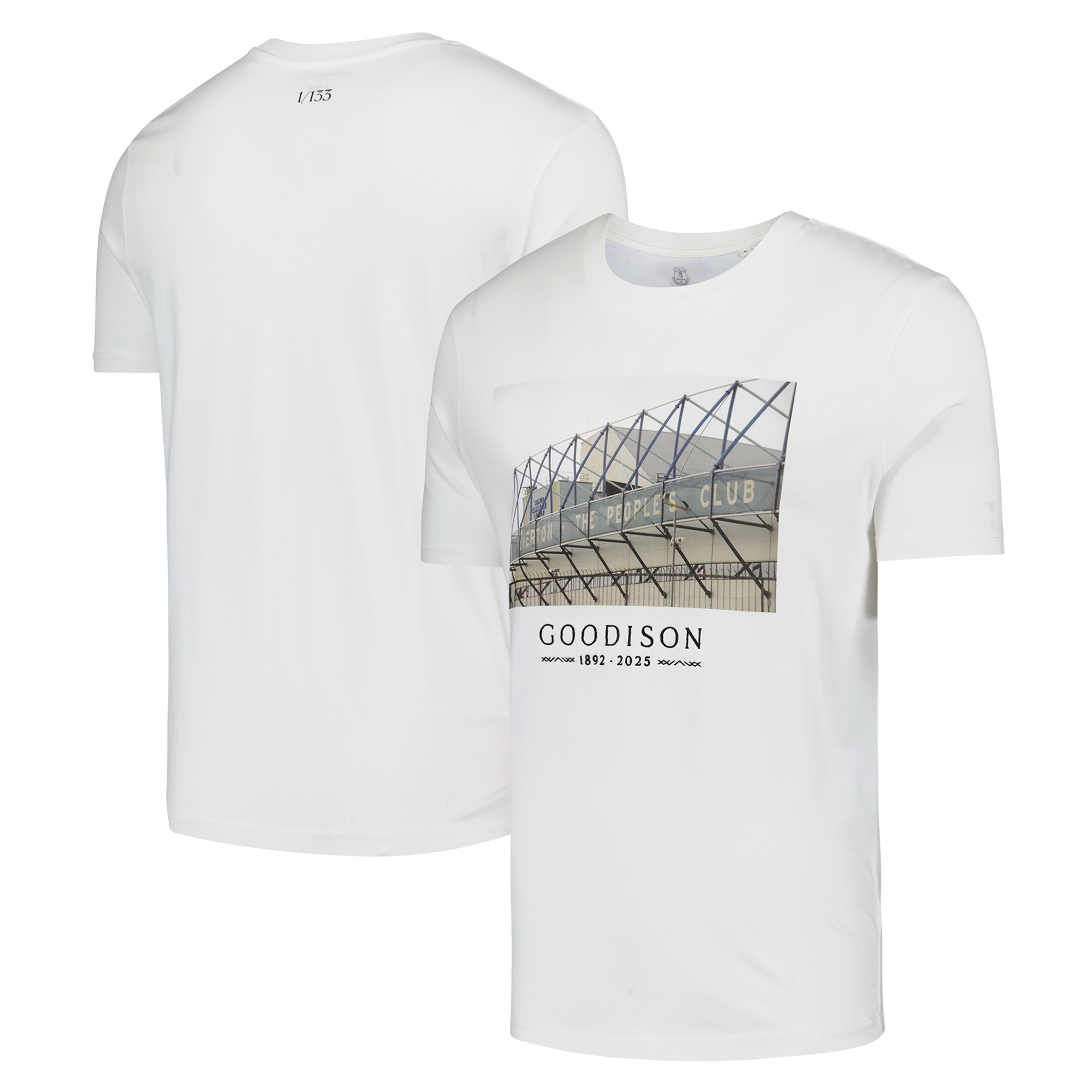 Everton Goodison Park Fotodruck T-Shirt – Off White – Herren Image