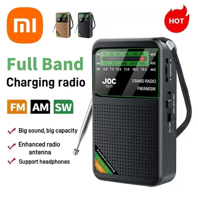 Xiaomi Full Band Radio Portable Radio Am Fm Sw Multi-function Radio Excellent Reception Transistor