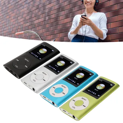 MP3 Player MP3 Music Player MP3 Player Stylish Multifunctional Lossless Sound Slim 1.8 Inch LCD