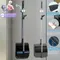 GENGSHENG Household Folding Broom and Dustpan Set Non-stick Hair Dustpan Garbage Shovel Suitable for