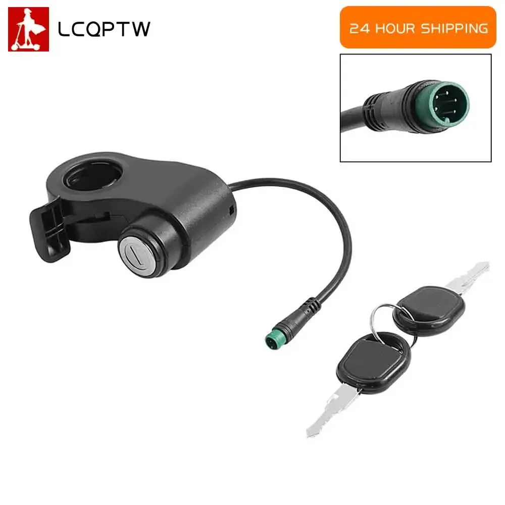 Acceleratore con serratura elettrica con chiave 5pin per Kukirin G2 Max/G2 Pro Scooter elettrico Velocità acceleratore Hall Acceleratore Interruttore Blocco parte