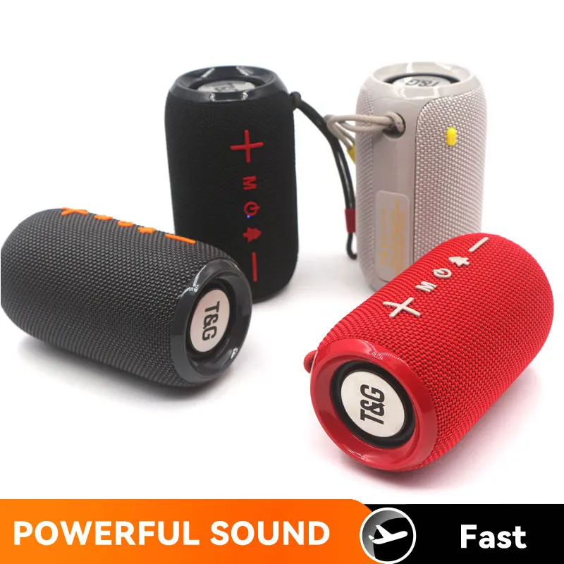 Haut-parleur Bluetooth T & G TG419 TWS, Portable, sans fil, BT 5.3, qualité sonore HiFi, prise en charge de la carte TF, Paly, basses lourdes, extérieur/maison