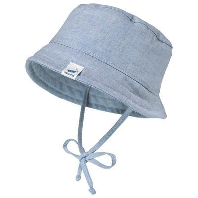 maximo - Kid's Baby Hütchen Futter Bindeband UV 15 - Hut Gr 43 cm grau Image