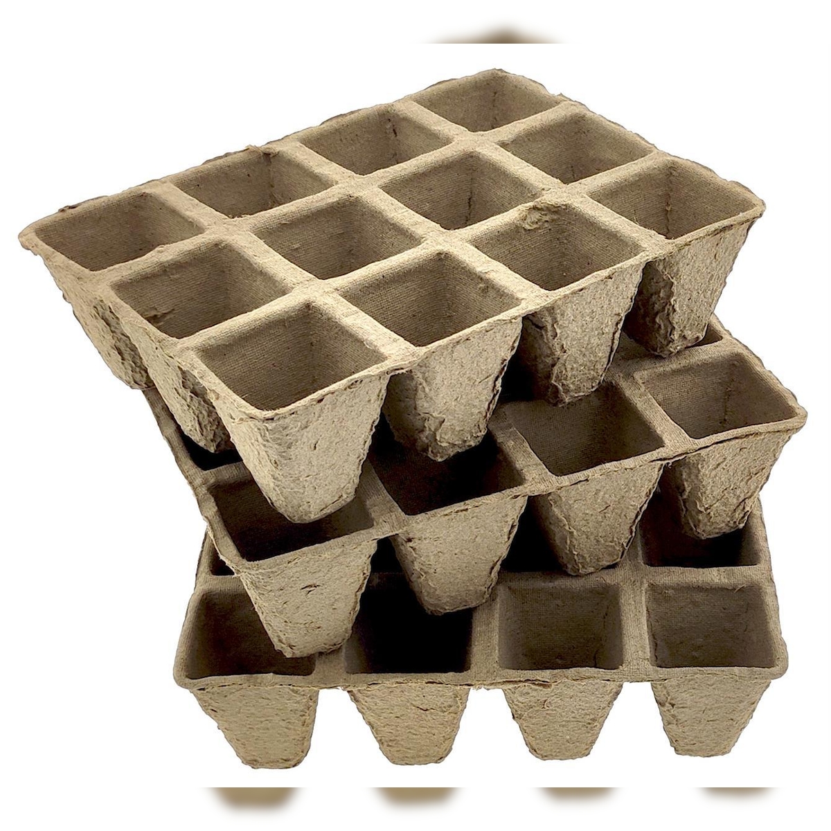 Anzuchttöpfe Saatschalen Pflanzgefäße Keimlinge Stecklinge Set 3x12 Weiß 36er Image