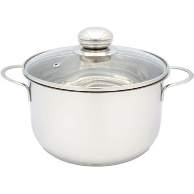 Fleischtopf KRÜGER "Saturn", silber, B:24cm H:14cm L:32,5cm Ø:24cm, Töpfe, Glasdecke für praktisches Sichtkochen Image