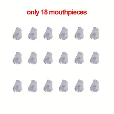 TEMU 18pcs Disposable Mouthpieces For At68/at68s Keychain Breathalyzers - Hygienic Single-use Blowing Nozzles, Required, Compatible With Digital Testers Image