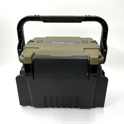 TEMU Multifunctional Lure Fishing Box, Portable Fishing , Sea Fishing Raft Fishing Box, Can Sit And Insert Rod Tool Box Image