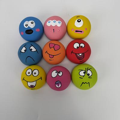 TEMU 9pcs/6pcs Interactive Pet Ball Toy Set, Features Squeaking Sounds, For And Dental Cleaning, Dog Fetch Toys, Without Battery Image