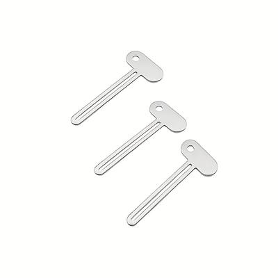 TEMU 3pcs Stainless Steel Toothpaste Squeezer, Manual Metal Tube Dispenser For Toothpaste, Cleanser & Hand Cream, For Daily Use Image