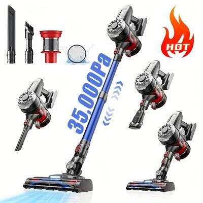 TEMU Xinshe Cordless Vacuum Cleaner, 30kpa Portable Lightweight Battery Vacuum Cleaner For Home, Up To 40 Running Time, Anti- Handle Vacuum Cleaner For Pet Hair, Hard Floors, Carpet Image