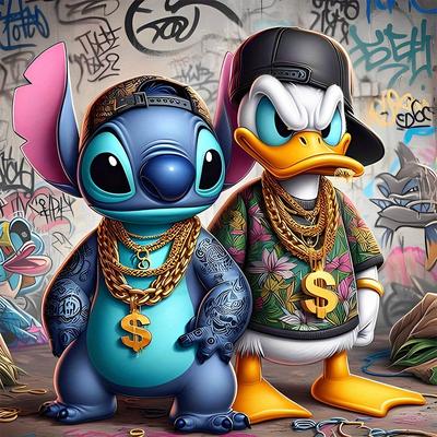 TEMU 1 Set Large Size Diamond Painting Stitch 5d Diamond Painting Art Set, Suitable For Beginners, 5d Full Diamond Painting Set, Suitable For Home Wall Decoration And Holiday Gifts For Ftzsh02261 Image