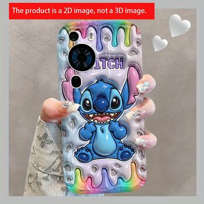 TEMU 2d Stitch Cute Cartoon Girl Protective Phone Case Suitable For Xiaomi Redmi Note 14 12s 11 11s 10 10s 9 9s 9t 8 Pro And Redmi 14c 13 13c 12 12c 10 10c 9 9a, Image