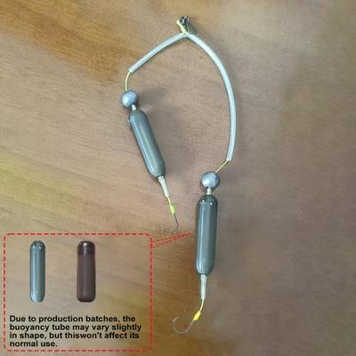 TEMU Auto-lifting Anti-snag Double-hook Euro Carp Rig - Carbon Steel, Anti-snag Hooks, Green And For Pole, , And Rod Fishing Gear, Carp Fishing Gear|euro Style Rig|durable Fishing Gear Image