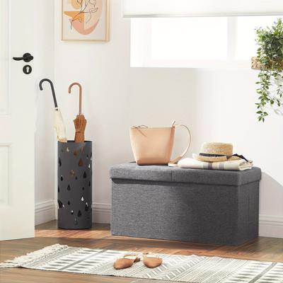 TEMU Storage Bench Folding Trunk Storage Container 38 X 76 X 38 Cm Foldable Lid Max. Load 300 Kg For Hallway Living Room Bedroom Image