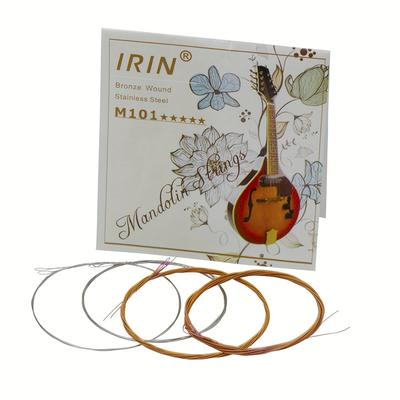 TEMU Irin Mandolin Strings Mandolin Strings Stainless Steel Silk Strings Mandolin Set Strings Image