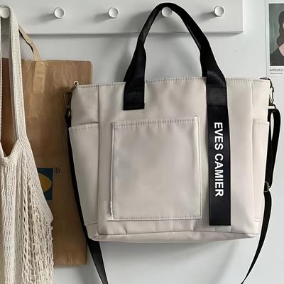 TEMU Casual Women's Shoulder Bag, Detachable Shoulder Strap - Zipper Closure - Multi-pocket - Large Capacity Women's Crossbody Bag, Suitable For , Travel, Shoppin Image