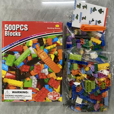 TEMU 500-piece Building Blocks Set For Kids - Educational Building Blocks, Blocks For Ages 6+ | Preschool Learning & Birthday, Halloween, Christmas Gifts Image