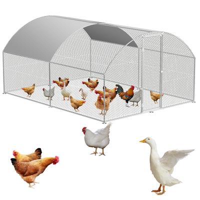 TEMU Chicken Coop 300x200x200cm Extra-large Chicken House With Galvanized Steel Construction And Pe Roof – Chickens, Ducks, Rabbits, And Small Animals – Safe And Spacious Free-range Enclosure Image