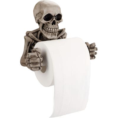 "TEMU 1pc Unique Toilet Paper Holder – Gothic , Colorful 4x4" Frameless For Bathroom, Bedroom, Living Room, Or Office, Skeleton-themed Spaces, Bathroom Deco" Image