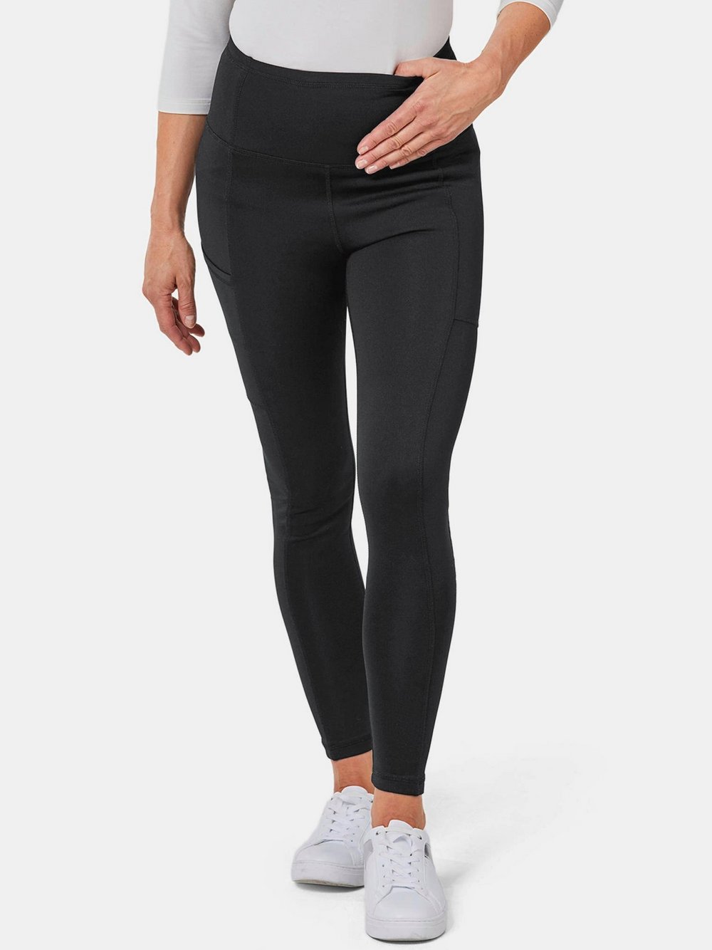 Goldner Leggings Damen schwarz, 42 Image