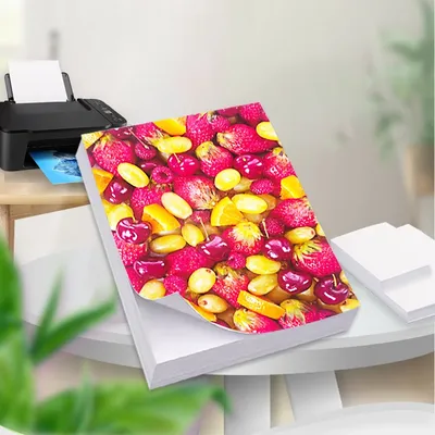 A4 A5 A6 135/150G Adhesive Backed Photo Paper Single-Sided Glossy Sticker Inkjet Printer Use Self-adhesive Photo Label Paper