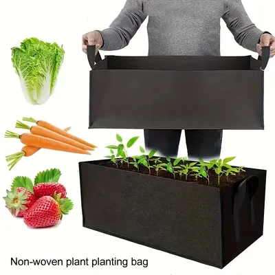 Multi sized garden planting bag with handle, suitable for vegetables, flowers, and seedlings,