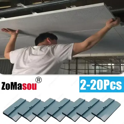 2-20pcs Drywall Fitting Ceiling Positioning Plate Tool Ceiling Sloped Lifter Supports Wood Board Installing Construction Tools