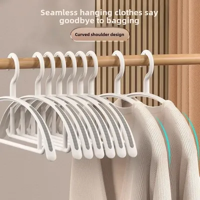 NEW Household Non-slip Hanger, Thick and Wide Shoulder Plastic Drying Rack, Used To Hang Clothes Wholesalers Hangers for Clothes