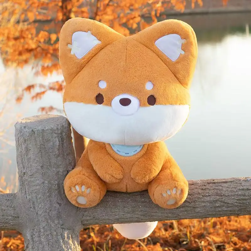 Simulation Big Tail Fuchs Puppe Plüsch Spielzeug 23/36/50 cm Handgemachte Cartoon Anime Nette Kissen Kissen wohnkultur Kinder Geburtstag Geschenk