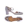 Chie Mihara Damen Pumps, Gr. 40, grau, Leder