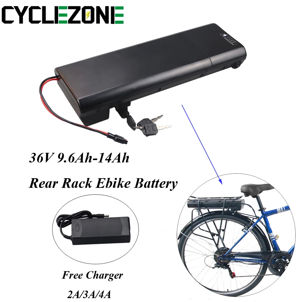 Ebike Batterie 36V 9000mAh 9Ah 250W Pfautec Avocado Hinten Rack Fall Elektrische Urban Bike Batterie 36V 8,8 Ah 10Ah 10,4 Ah Pedego Image