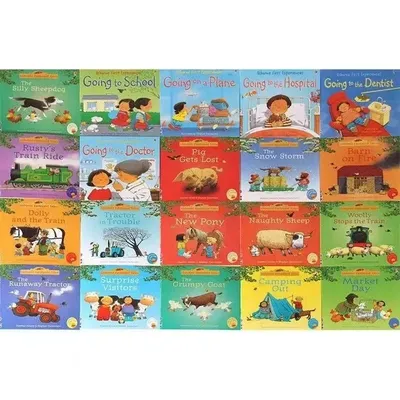 20 Bücher/Set Kinder Usborne Bilderbücher für Kinder Baby Famous Story Englisches Kinderbuch Image