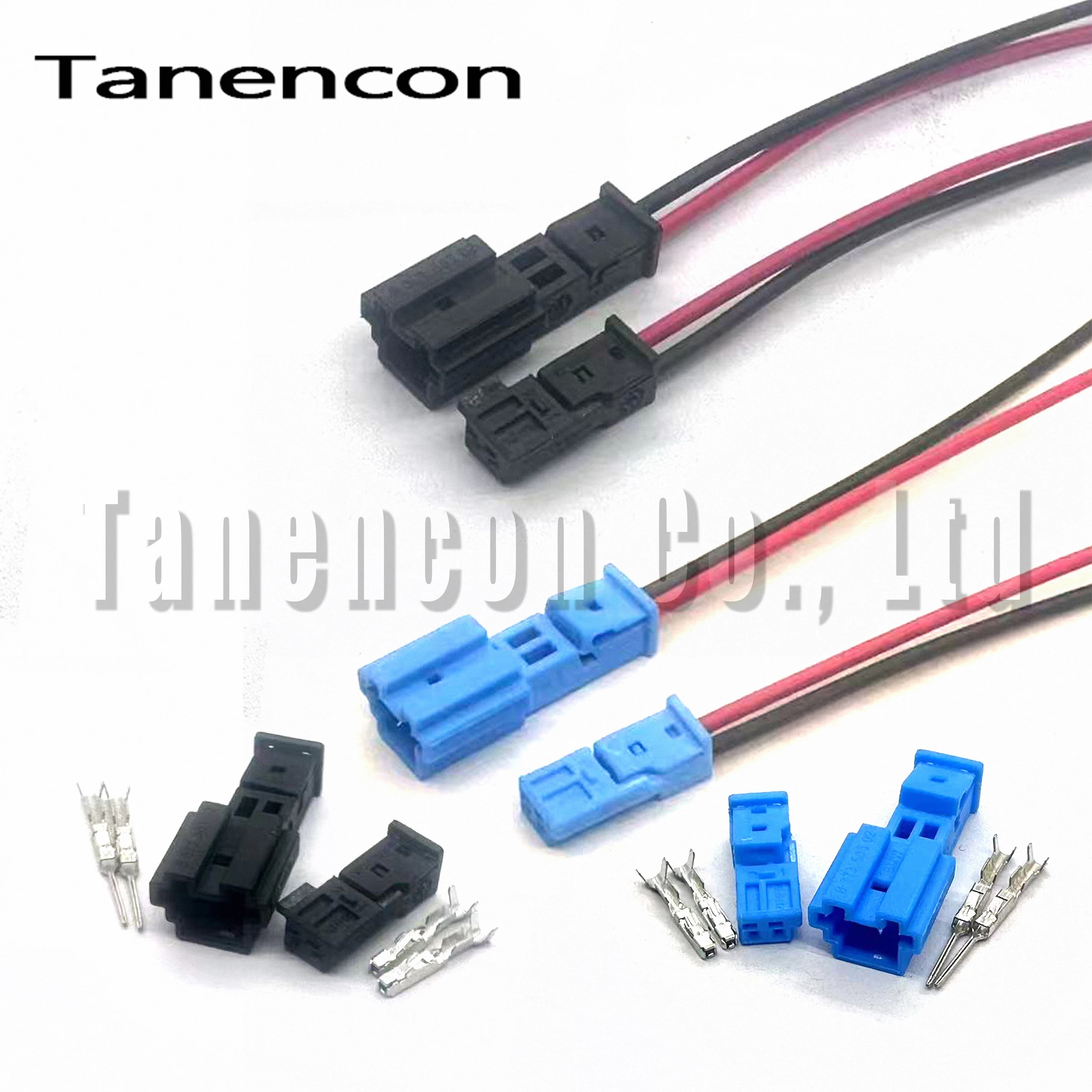 Auto 2-polig 9- 968554 -1 Audio-modifizierter Hochtöner-Kabelverbinder, Kfz-Atmosphärenlichtstecker, 9- 968699 -1 1- 1718333 -1 für BMW Image