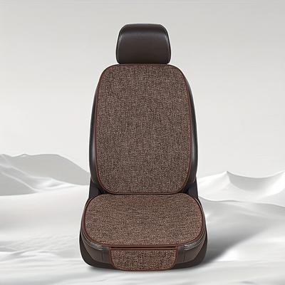 High-Quality Linen Car Seat Cushion, Non-Slip, Dirt-Resistant, Comfortable, Machine Washable, All-Season, Universal Fit