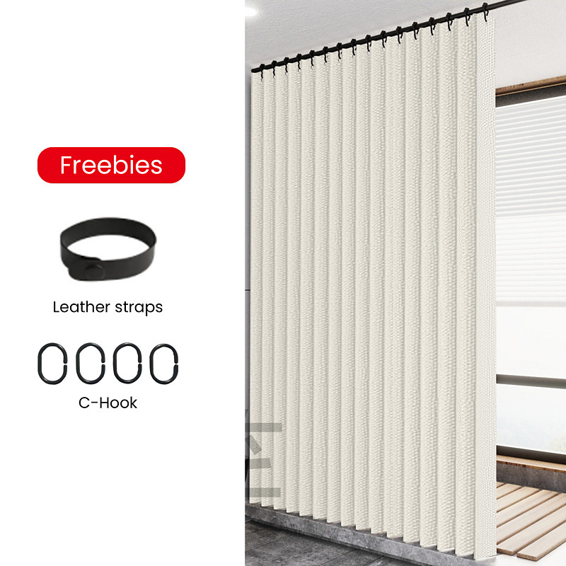 Bathroom Shower Curtain 180cm 70 Room Divider Curtain Folding, Waterproof, Mildew-Proof Nordic for Dry Wet Separation No Puching or Tools