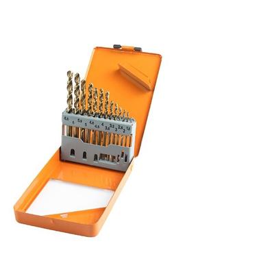13/19/25PCS Cobalt Drill Bit Set, M35 High Speed Steel, Twist Jobber Length for Hardened Metal, Stainless Steel, Cast Iron, Wood and Plastics, with Metal Index Storage Box